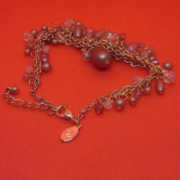 Premier Designs Gold Tone Beaded Bracelet - Picture 2 of 3